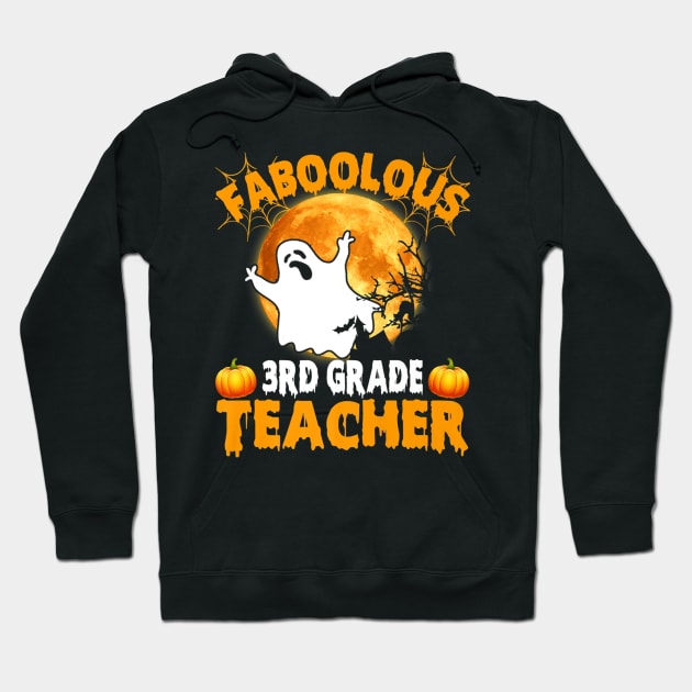 Faboolous 3rd Grade Teacher Funny Halloween Costume Gift Hoodie by ChristianCrecenzio